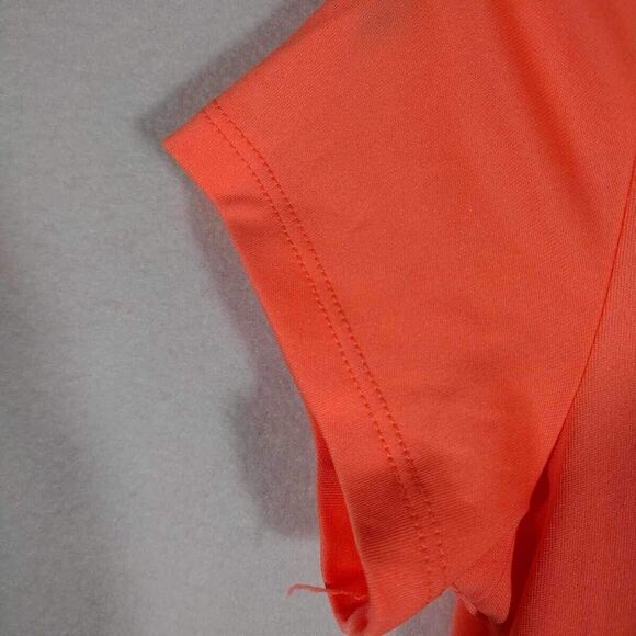 Champion Active Wear Top Girls Size 10-12 Orange Peach Short Sleeve Shirt - Picture 5 of 9